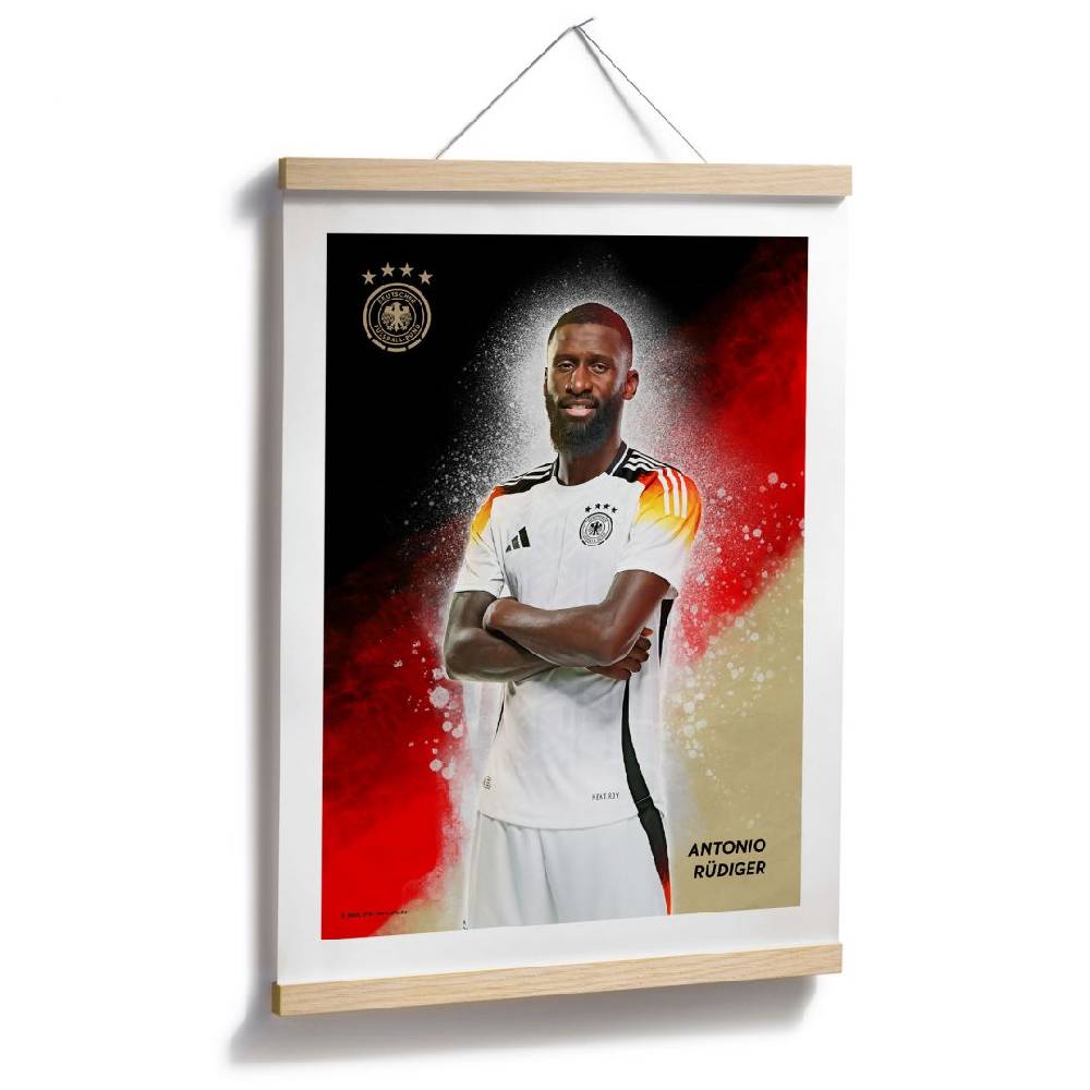 Kaeppel Poster, Wandbild DFB Rüdiger Versandkostenfrei