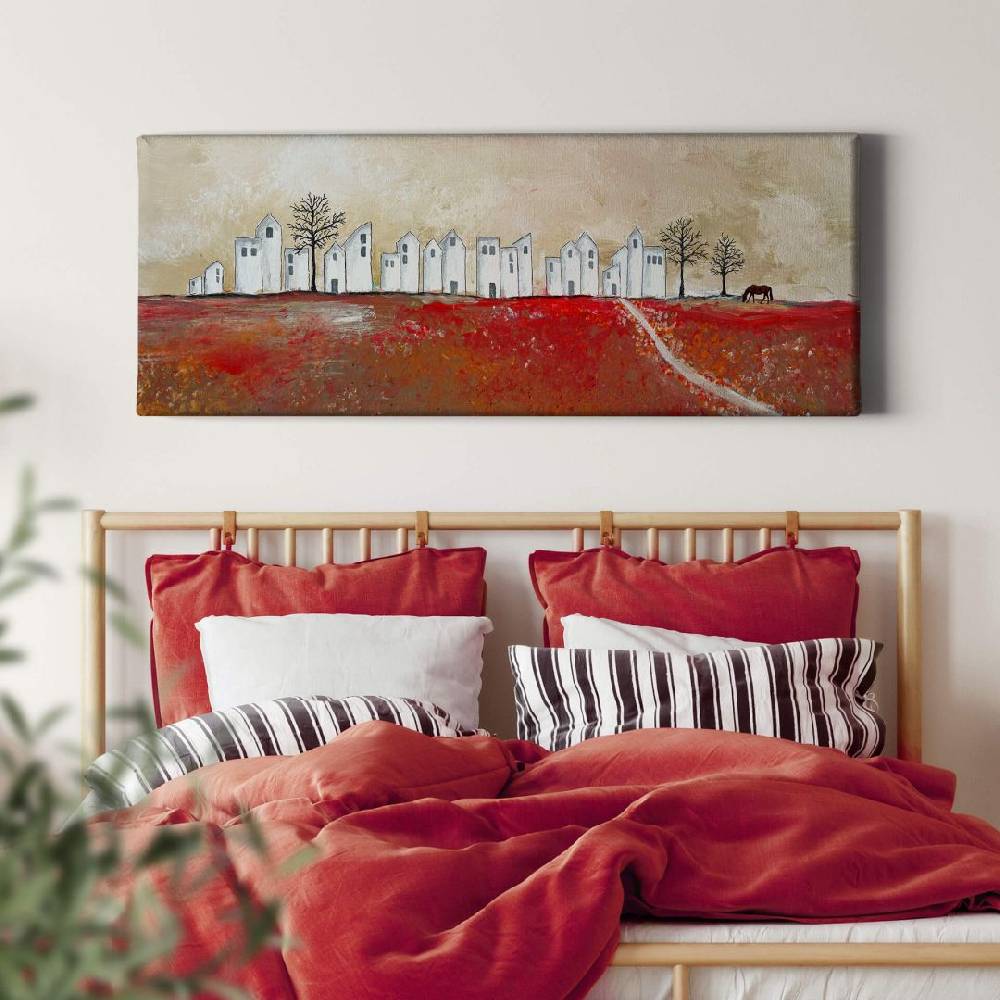 Kaeppel Leinwandbild Melz - Das weiße Dorf - Panorama Begrenztes Angebot