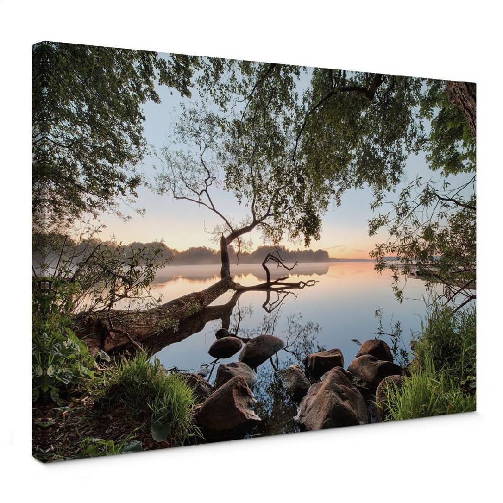 Kaeppel Leinwandbild Blick auf den See - Landschaftsmotiv - Keller Saisonschlussverkauf
