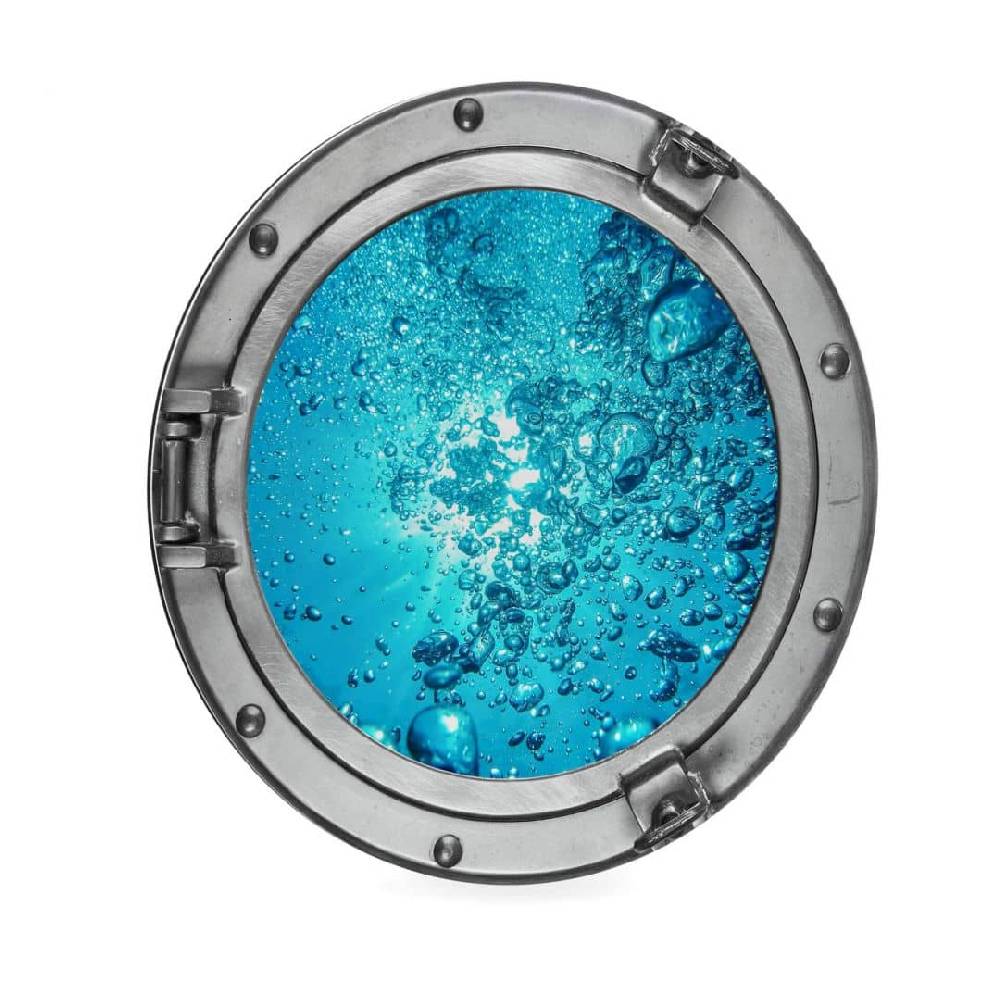 Kaeppel Alu-Dibond 3D-Optik Bullauge - Sound of a Ocean - Rund Vatertagsangebot