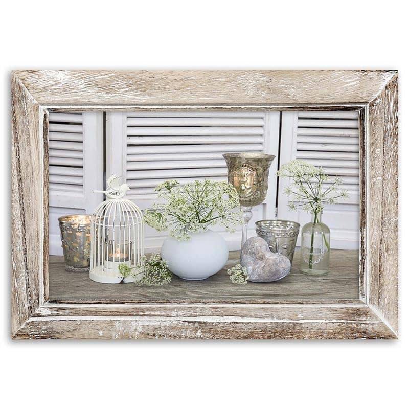 Kaeppel Leinwandbild, Stilleben Shabby Chic Jubiläumsangebot