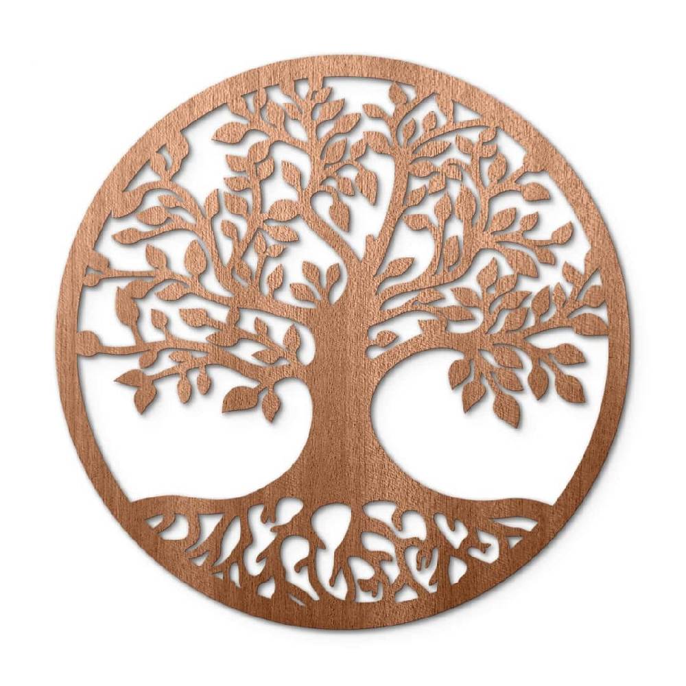 Kaeppel Holzdeko Mahagoni - Baum mit Wurzeln Saisonale Angebote