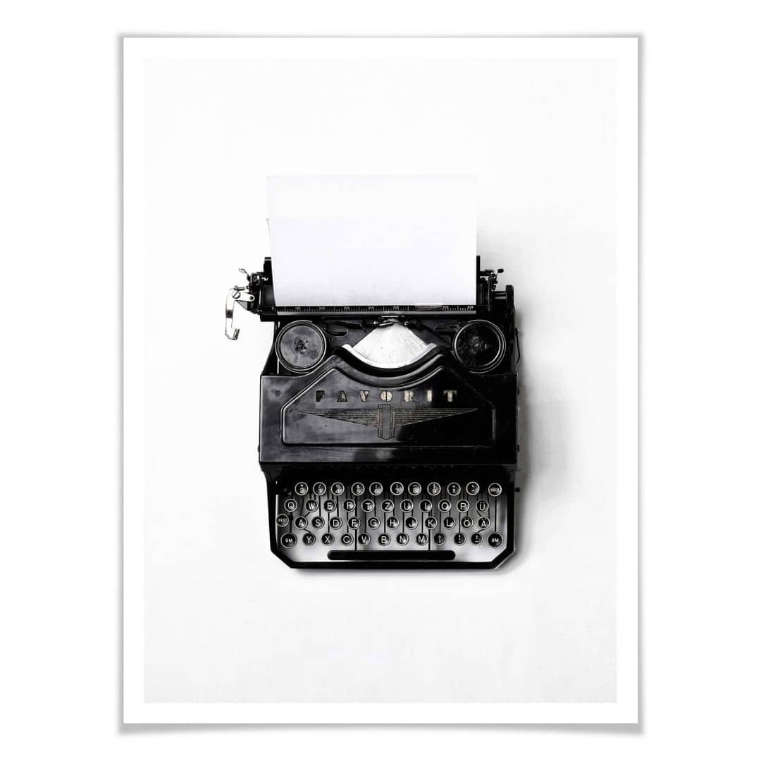 Kaeppel Poster Typewriter Riesige Ersparnisse