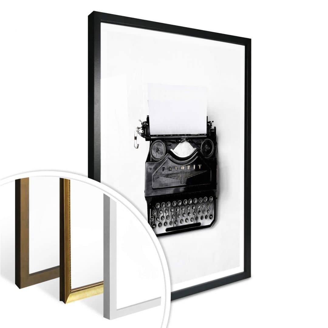 Kaeppel Poster Typewriter Riesige Ersparnisse