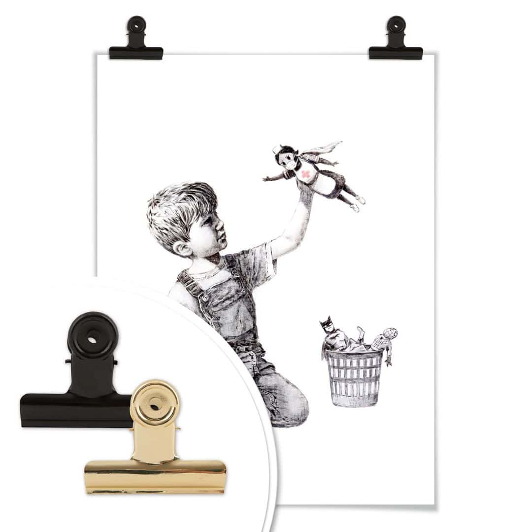 Kaeppel Poster Banksy - Real Hero Tiefpreis