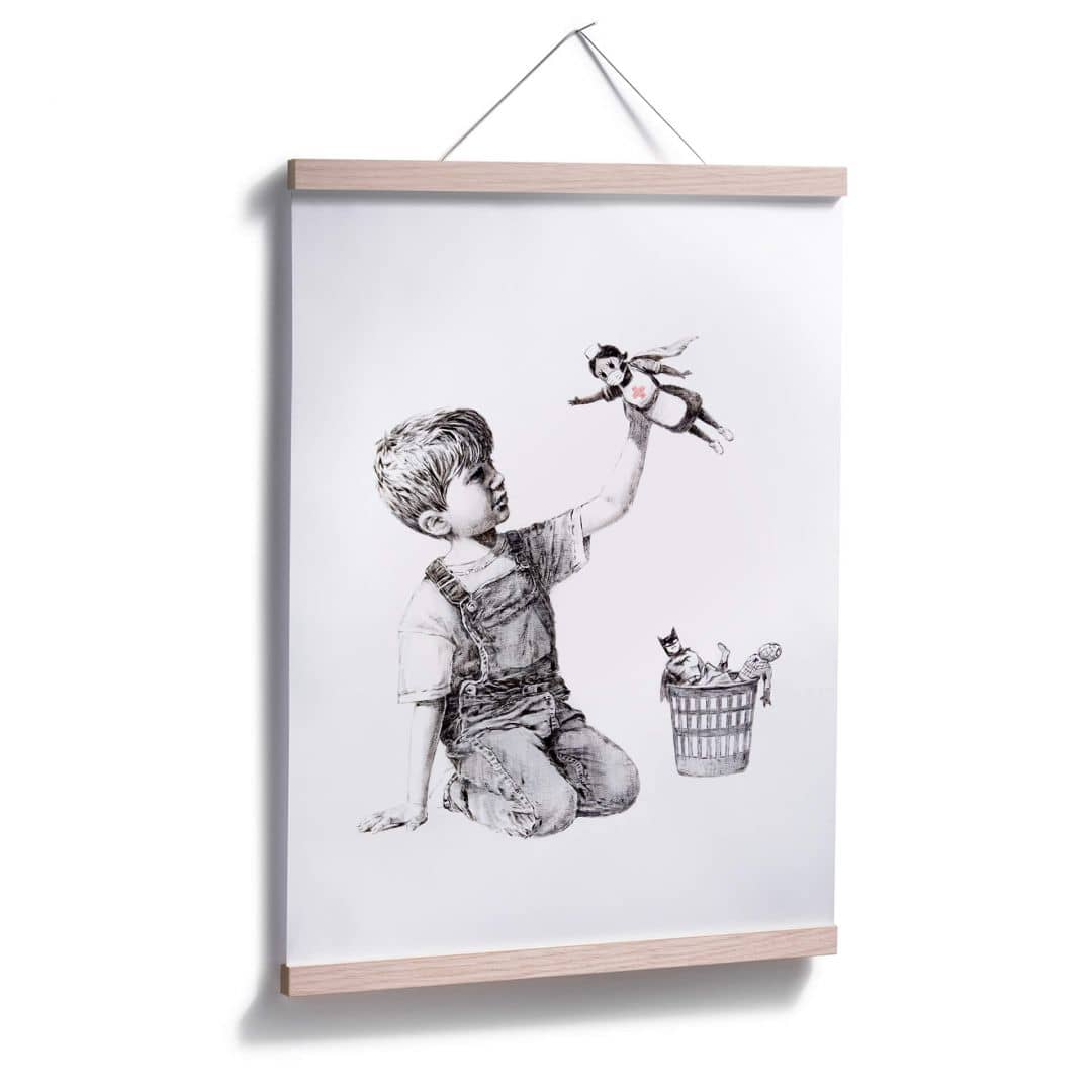 Kaeppel Poster Banksy - Real Hero Tiefpreis