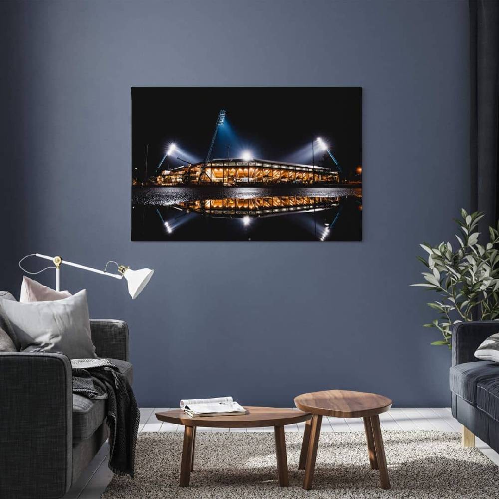 Kaeppel Leinwandbild FC Hansa Rostock Stadion bei Nacht - 60x40 cm Wochenangebot
