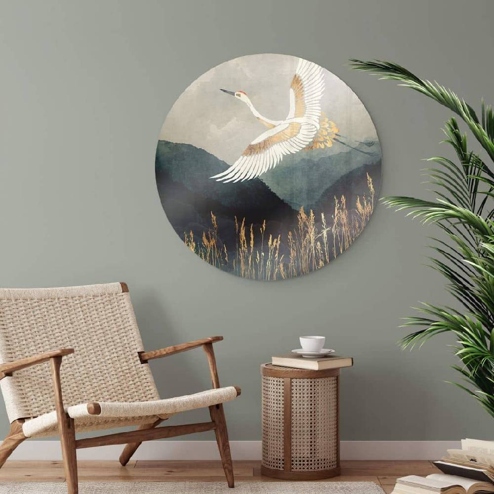 Kaeppel Glasbild SpaceFrog Designs - Eleganz - Rund Neueste Stile