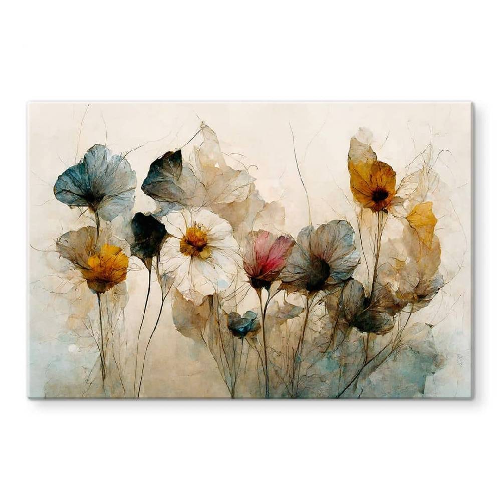 Kaeppel Glasbild Floral - Bouquet aus Trockenblumen - Treechild