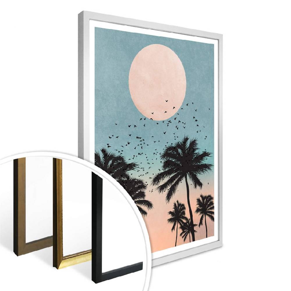 Kaeppel Poster Kubistika - Sonnenuntergang Speichern exportieren