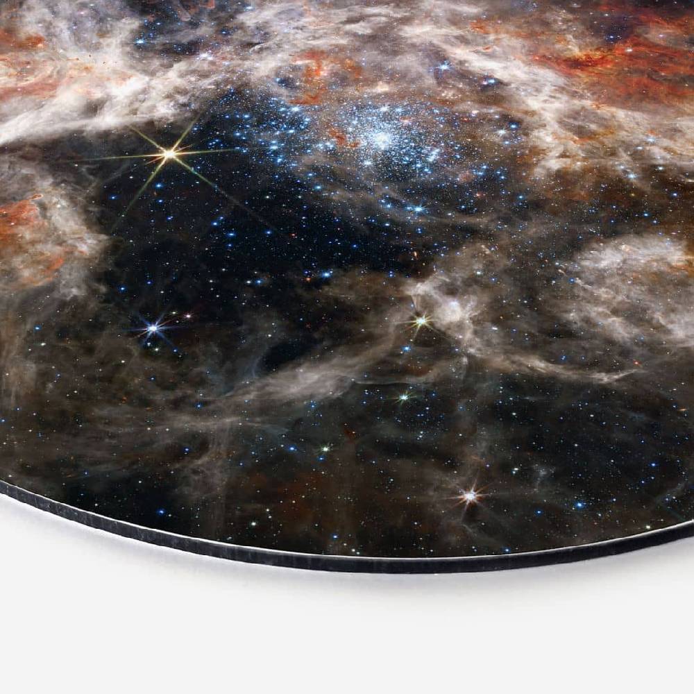 Kaeppel Wandbild James Webb Telescope - Tarantula Nebula - Alu-Dibond - Rund Im Verkauf
