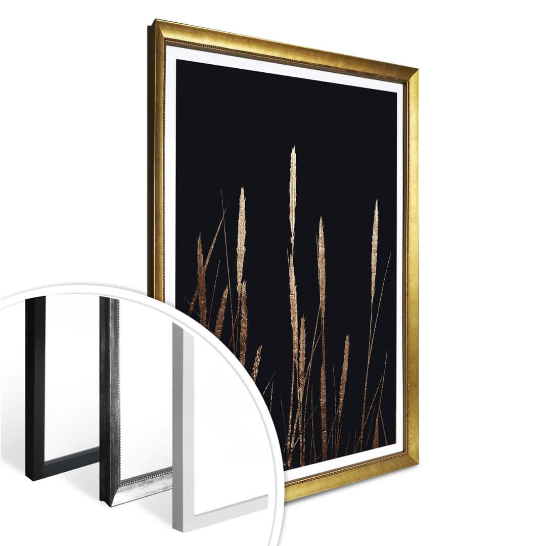 Kaeppel Poster Kubistika - Goldene Felder im Angebot