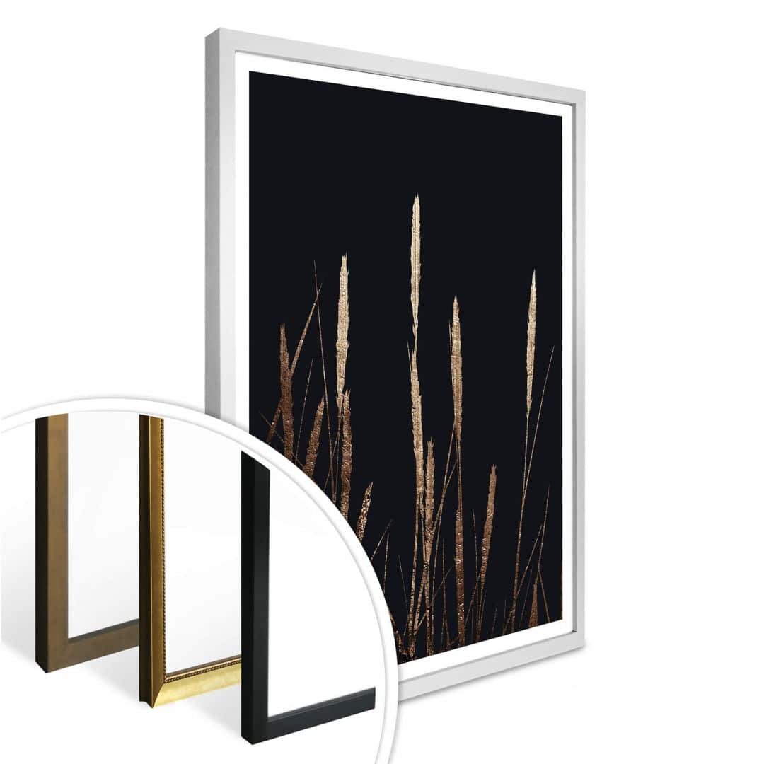 Kaeppel Poster Kubistika - Goldene Felder im Angebot
