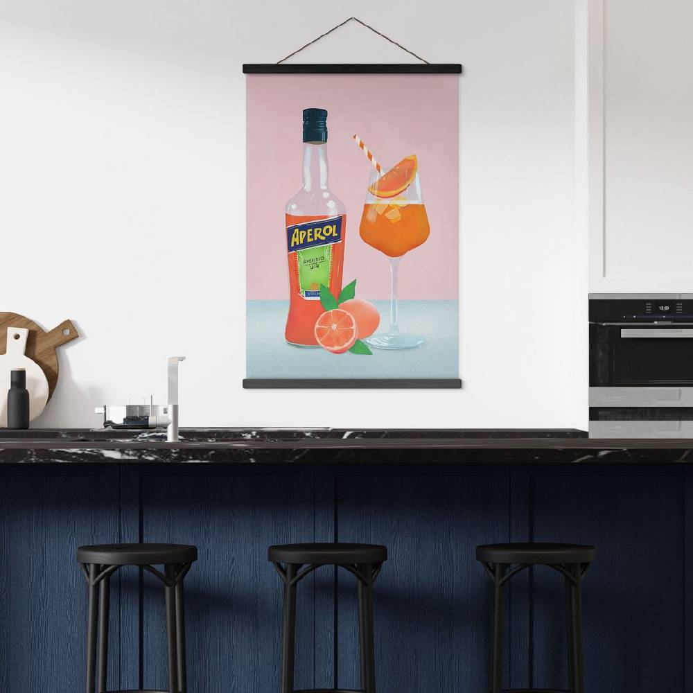 Kaeppel Stoffbild Aperol Spritz - Lizde Schlussverkauf