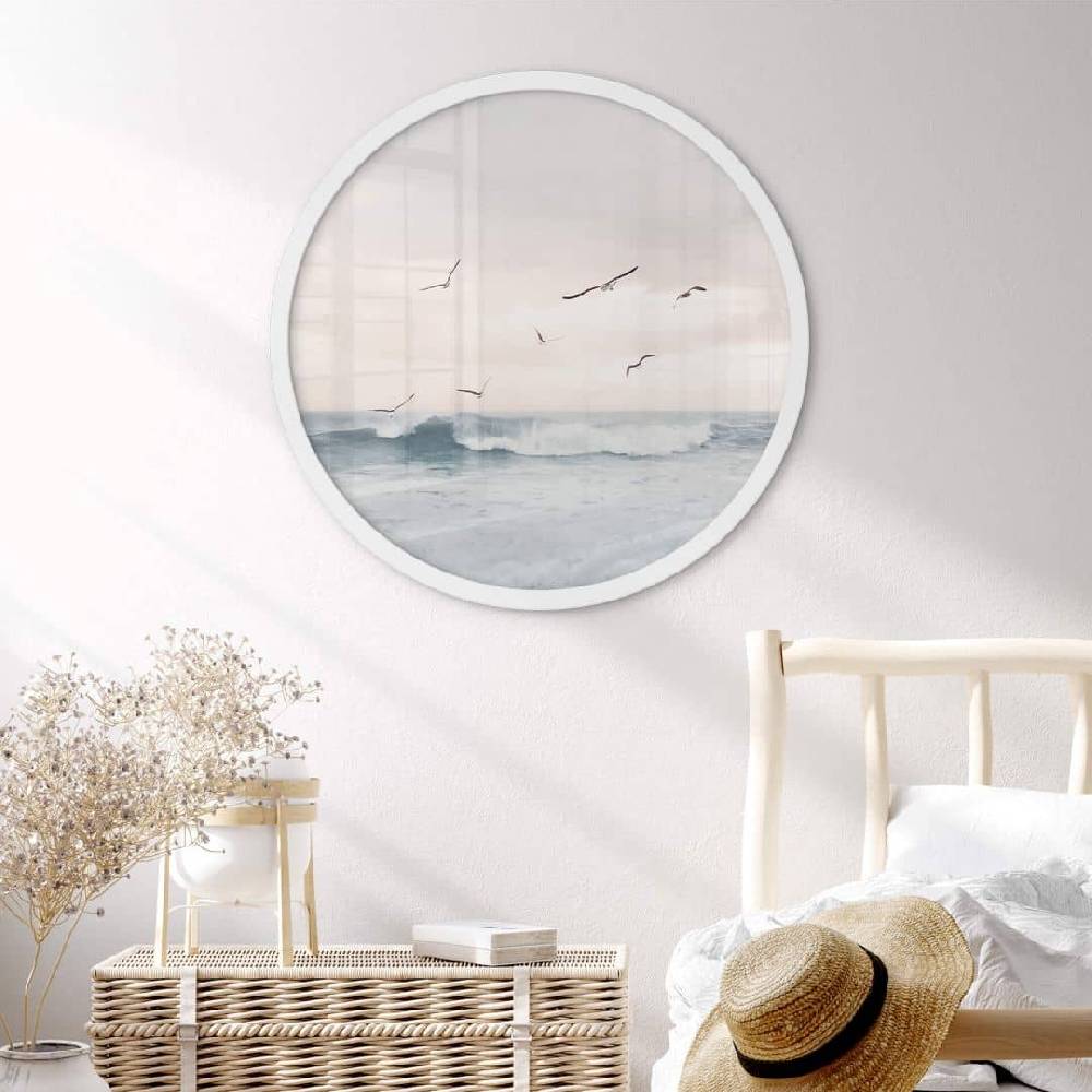 Kaeppel Poster Sisi & Seb - Magischer Abendhimmel am Meer - Rund Meist gekauft
