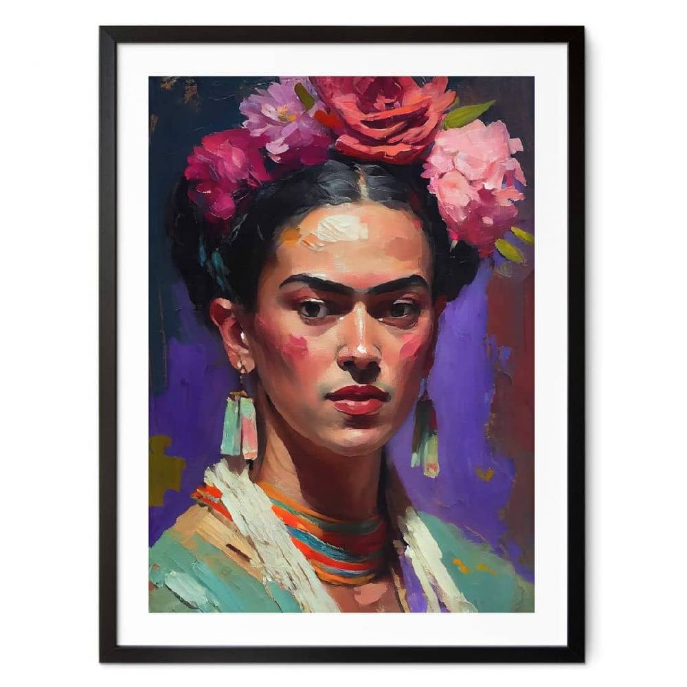 Kaeppel Poster Treechild - Portrait von Frida Kahlo