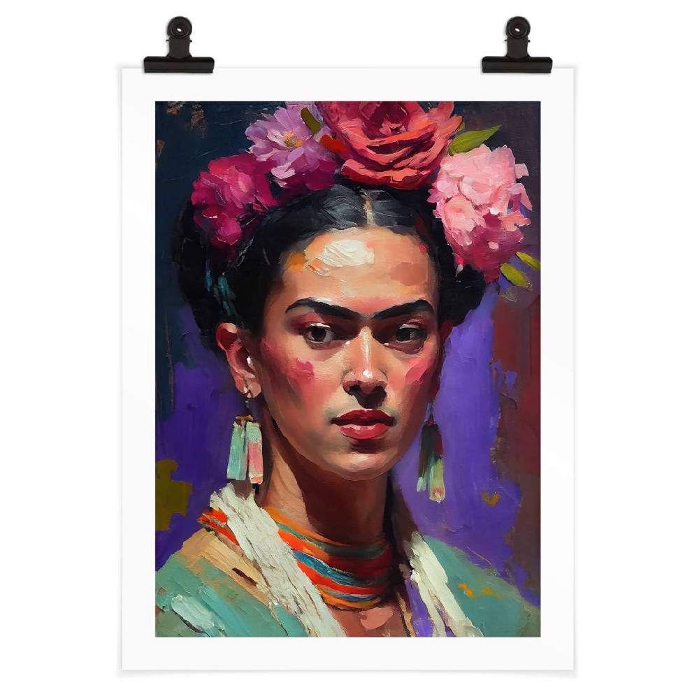 Kaeppel Poster Treechild - Portrait von Frida Kahlo Limitierter Zeitrabatt