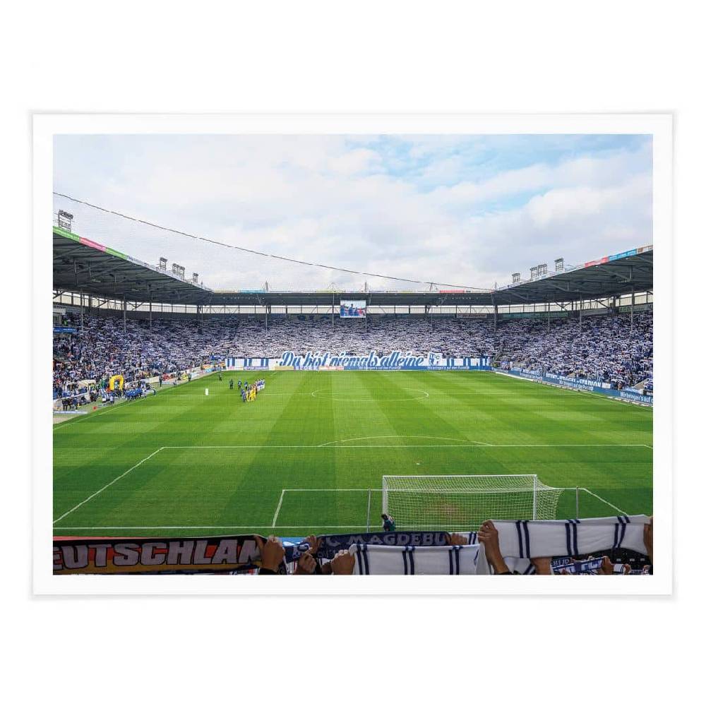 Kaeppel Poster 1. FC Magdeburg - Stadion Choreo Begrenztes Angebot