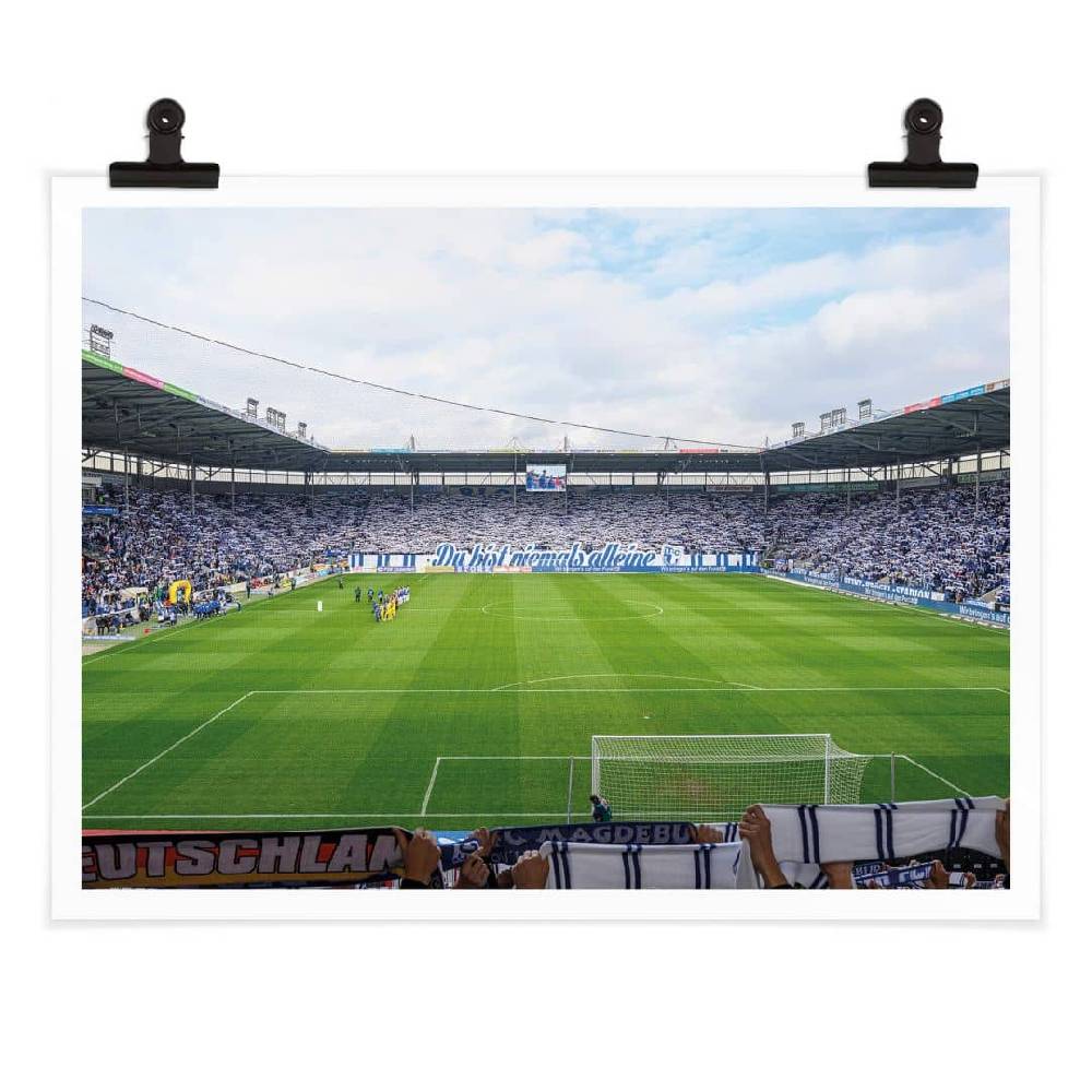 Kaeppel Poster 1. FC Magdeburg - Stadion Choreo Begrenztes Angebot