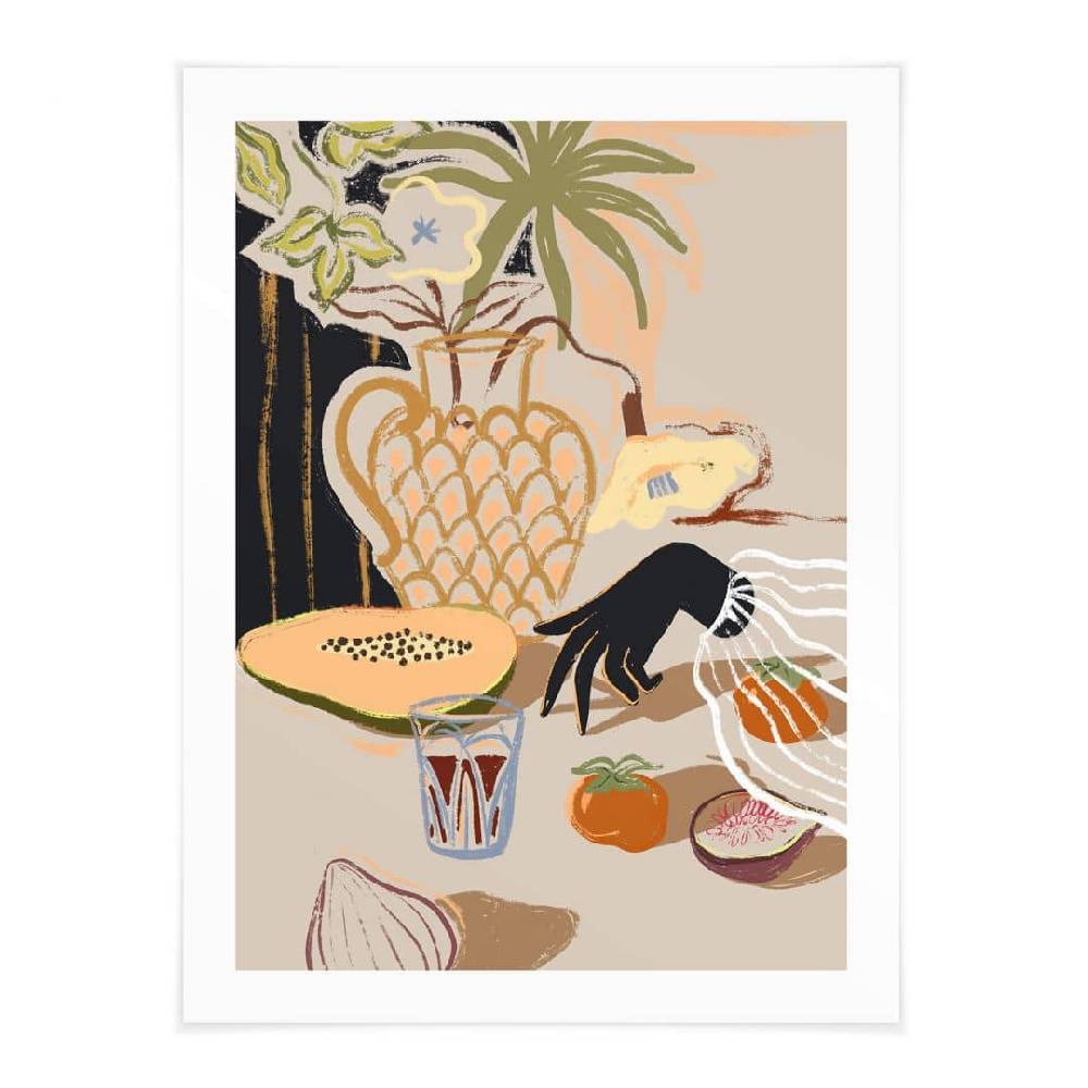 Kaeppel Poster Kunstdruck - Arty Guava - Exotische Früchte zum Frühstück Tiefpreis