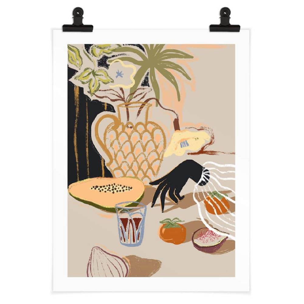 Kaeppel Poster Kunstdruck - Arty Guava - Exotische Früchte zum Frühstück Tiefpreis