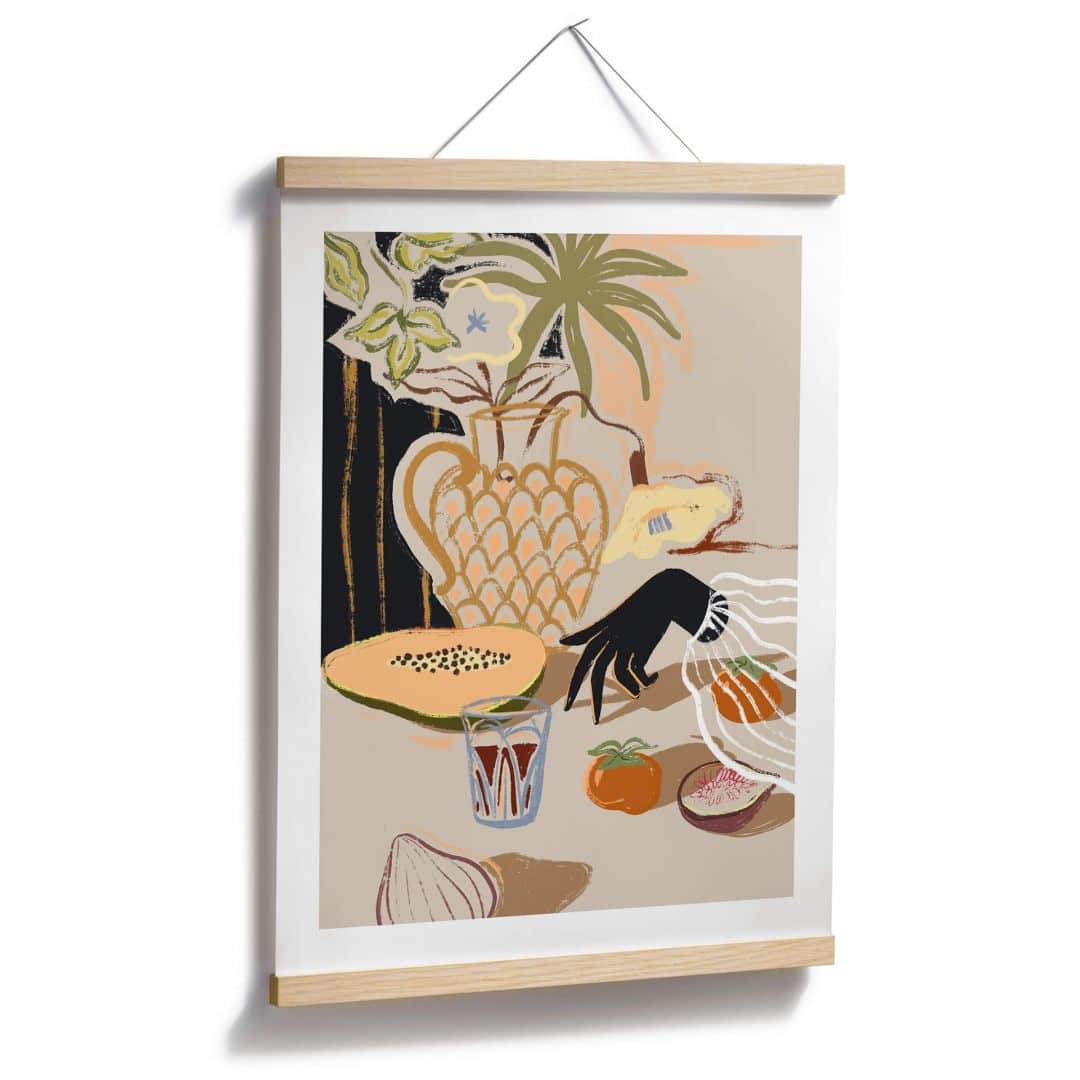 Kaeppel Poster Kunstdruck - Arty Guava - Exotische Früchte zum Frühstück Tiefpreis