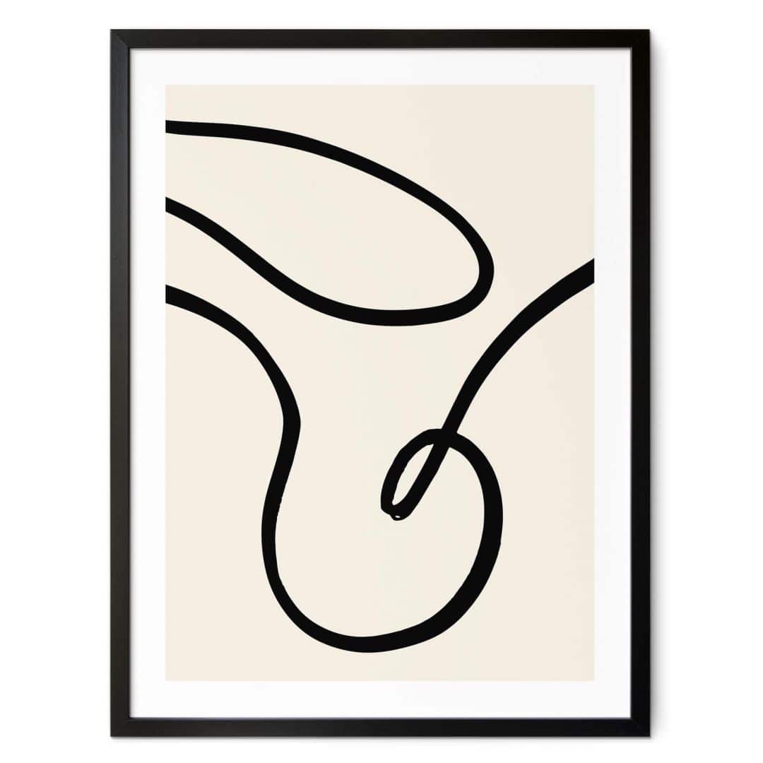 Kaeppel Poster 1X Studio - Kurvige Abstraktion