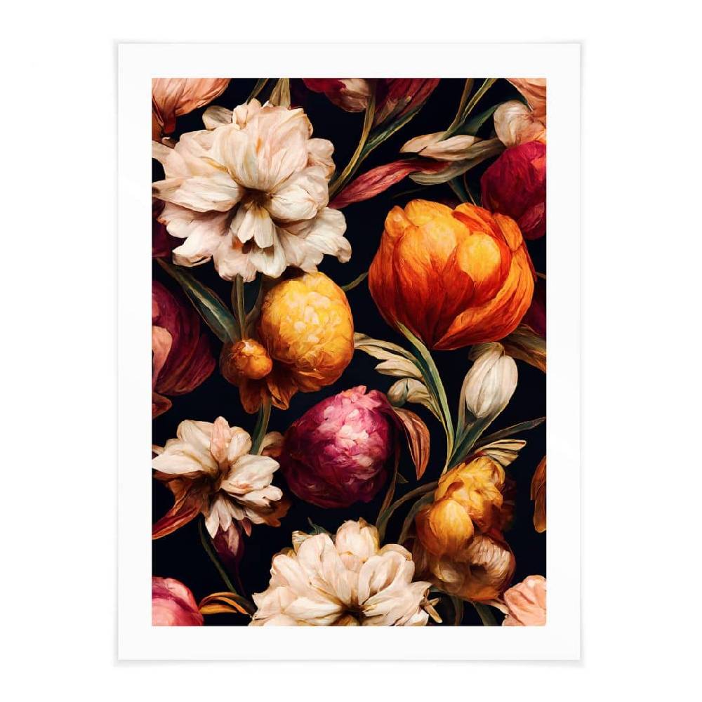 Kaeppel Poster Blumen - Blütenkelche in Ocker und Pink - Treechild Bis zu 60% Rabatt