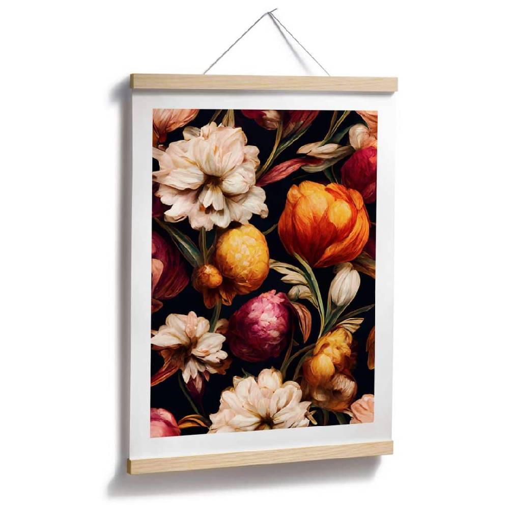 Kaeppel Poster Blumen - Blütenkelche in Ocker und Pink - Treechild Bis zu 60% Rabatt