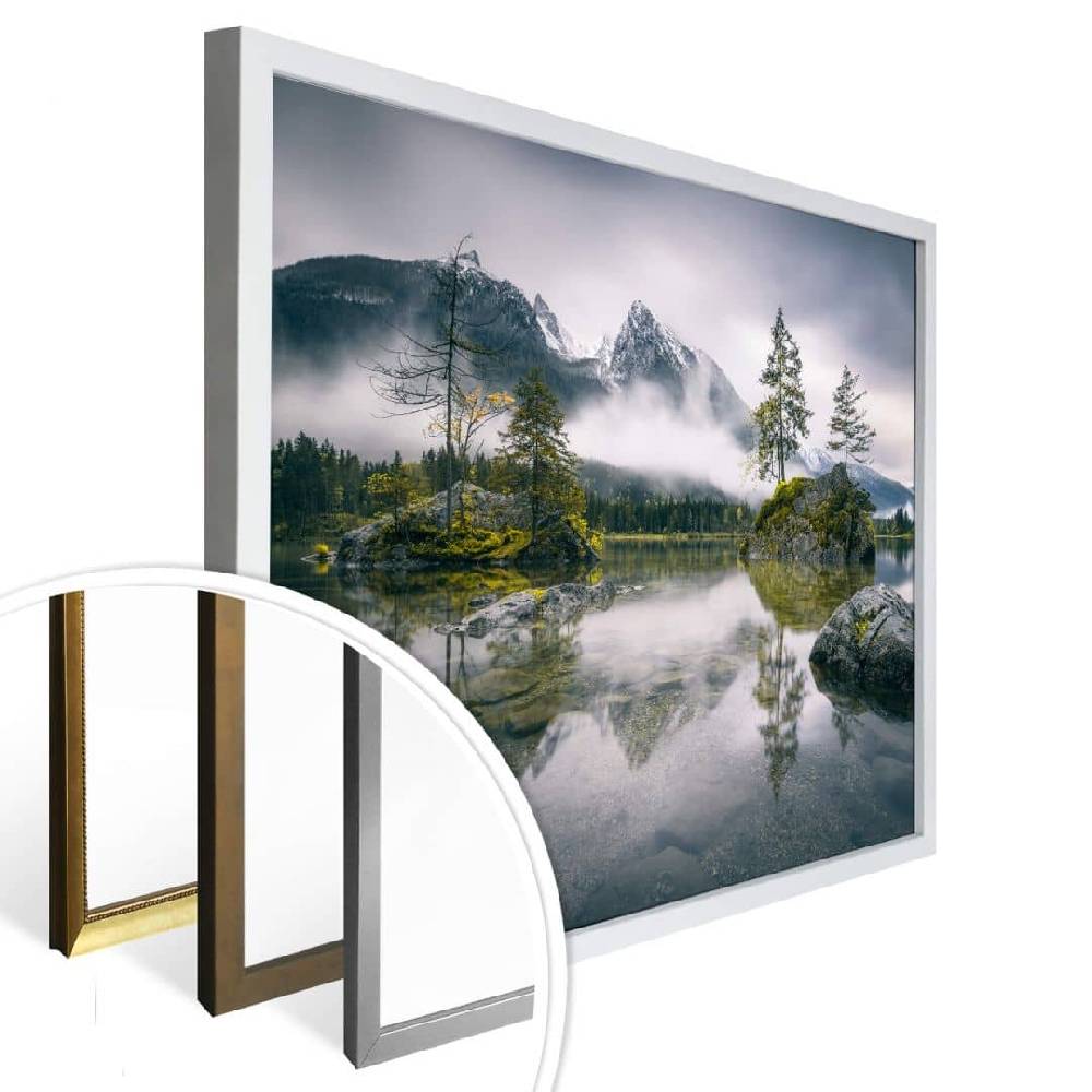 Kaeppel Poster Wiemer - Nebel über Hintersee Kostenloser Versand international
