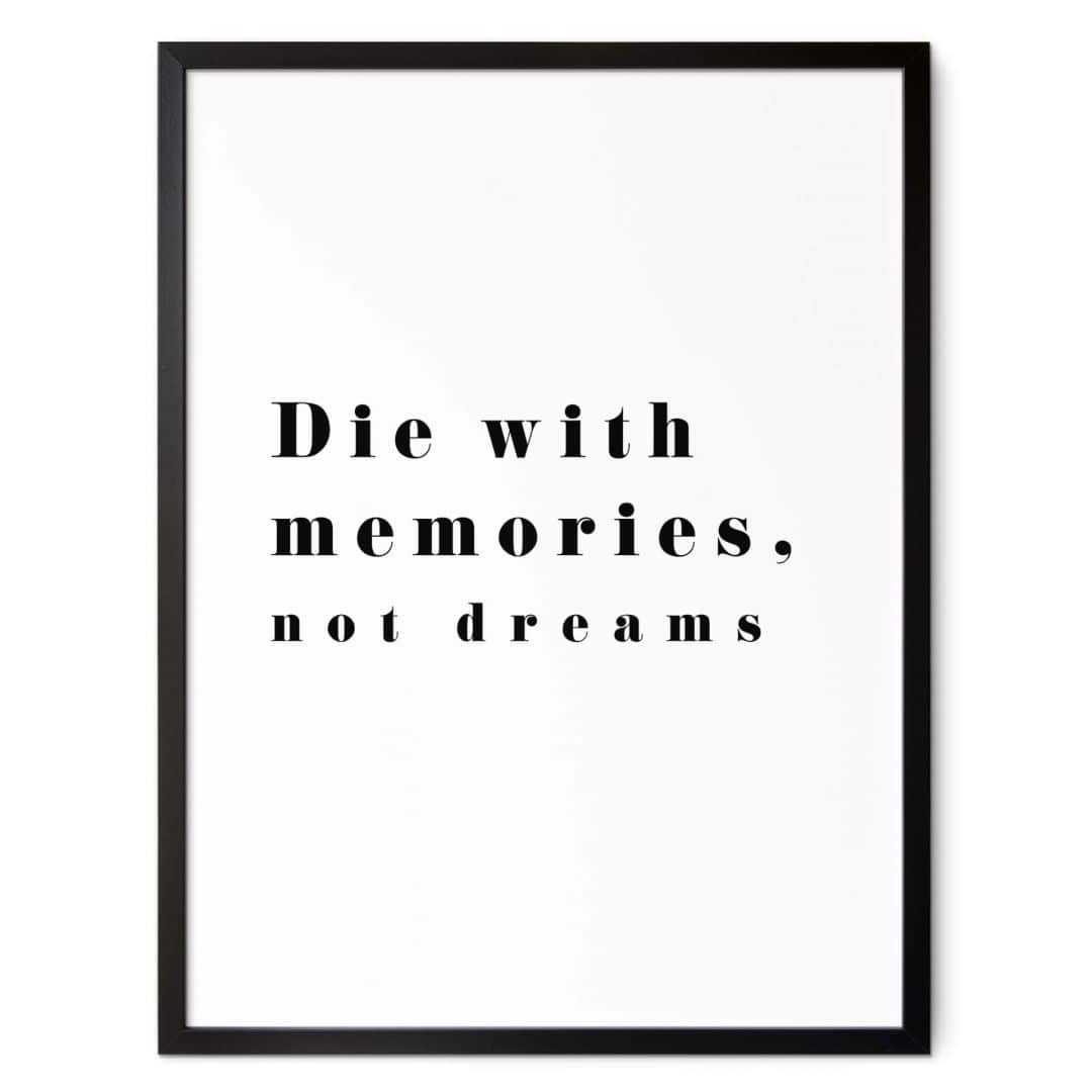 Kaeppel Poster 1X Studio - Die with memories 50% Rabatt für begrenzte Zeit