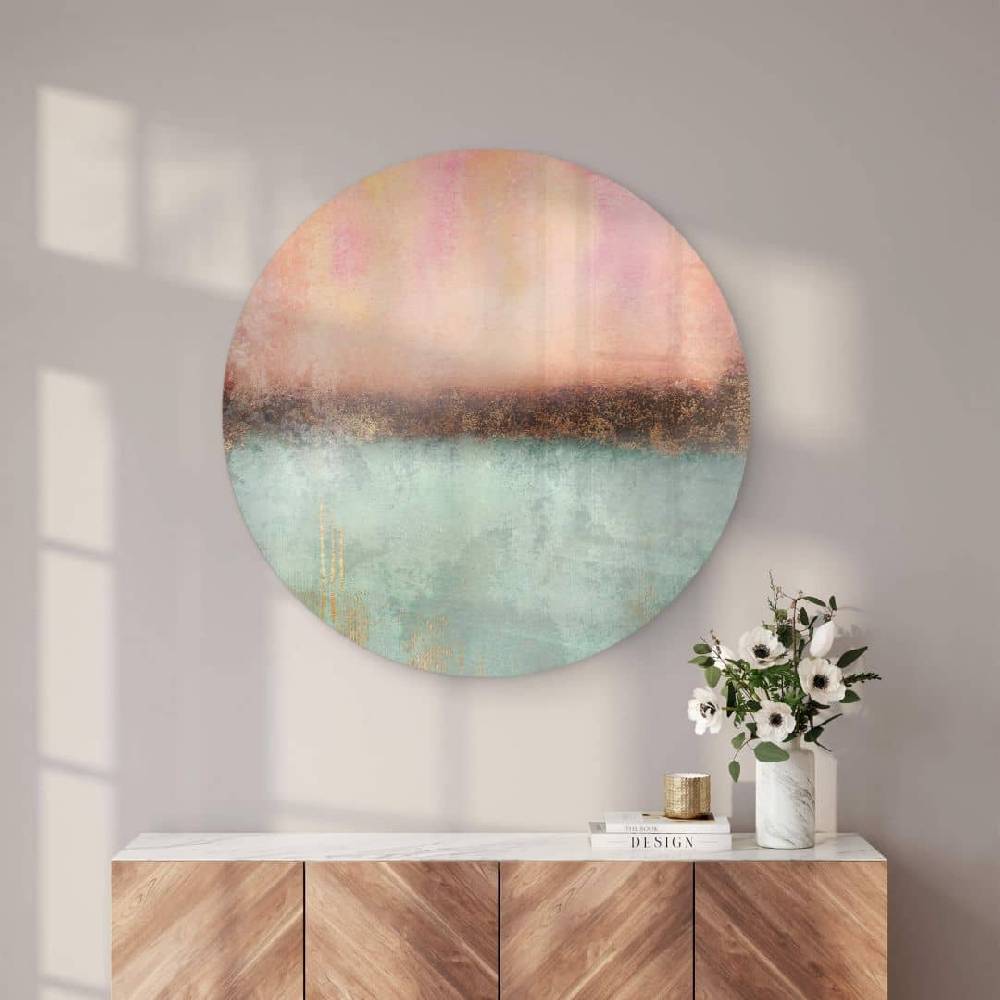 Kaeppel Glasbild Fredriksson - Farben des Sommers - Rund Fabrik Onlineshop