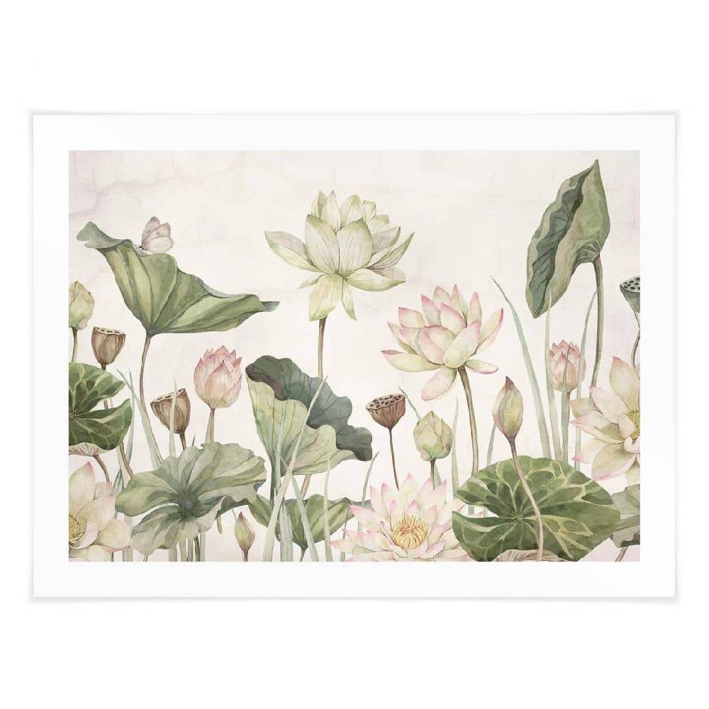 Kaeppel Poster Sir Edward - Seerosen Idyll in Pastell Begrenztes Angebot