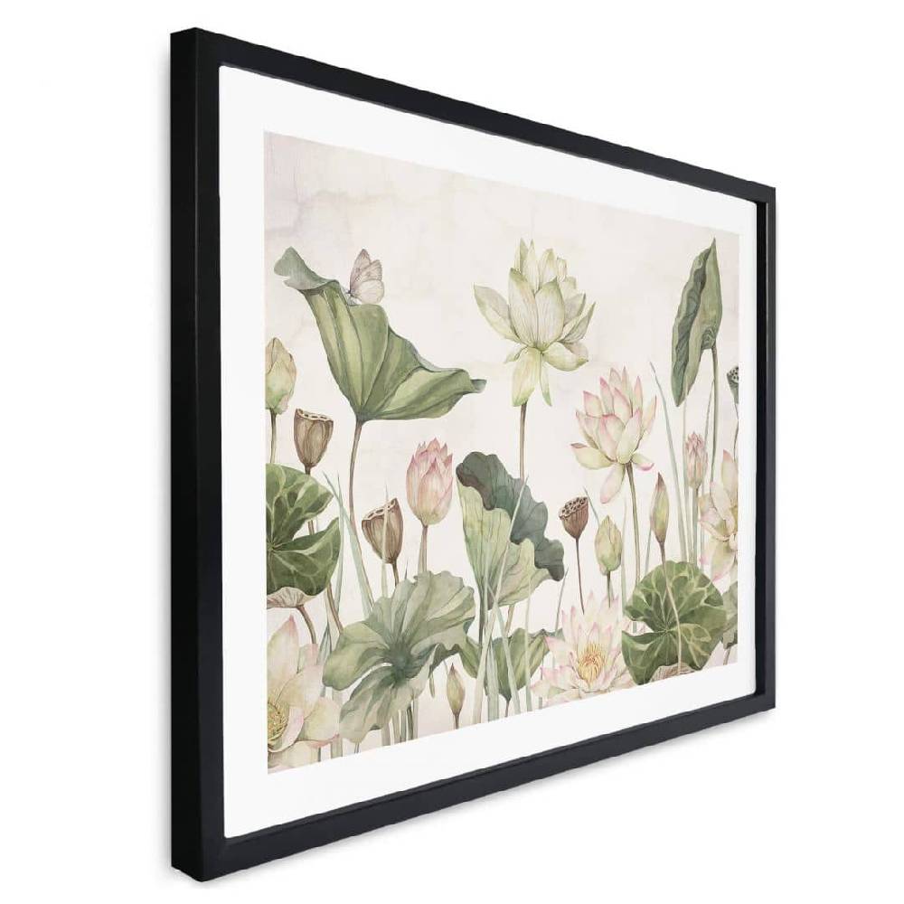 Kaeppel Poster Sir Edward - Seerosen Idyll in Pastell Begrenztes Angebot