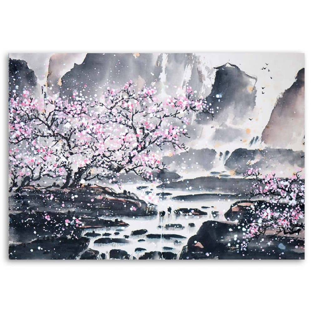 Kaeppel Leinwandbild, Japanisches Aquarell Online Shopping