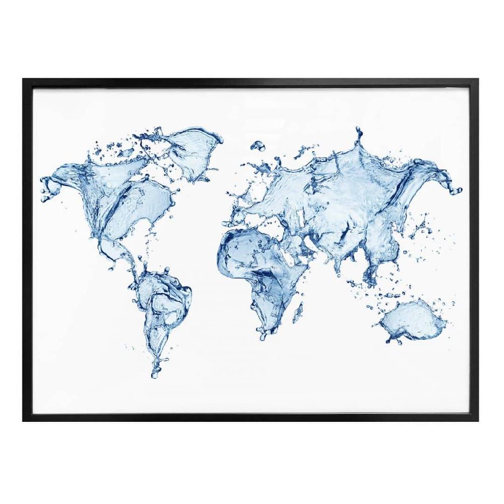 Kaeppel Poster Weltkarte - Splashing Worldmap Exklusivangebot