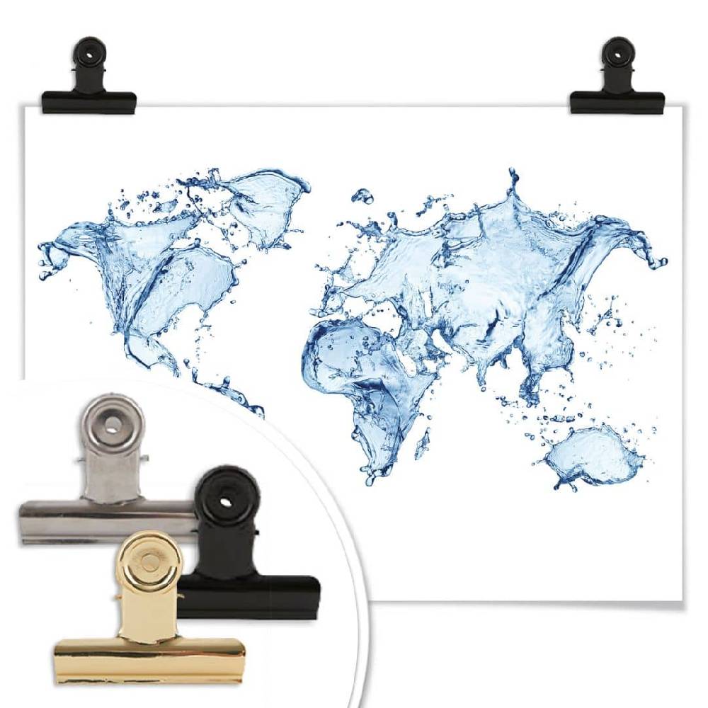 Kaeppel Poster Weltkarte - Splashing Worldmap Exklusivangebot