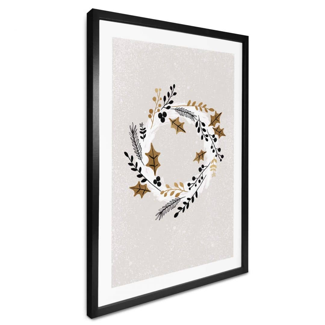 Kaeppel Poster Weihnachten - Festlicher Adventskranz - Orara Studio Muttertagsangebot