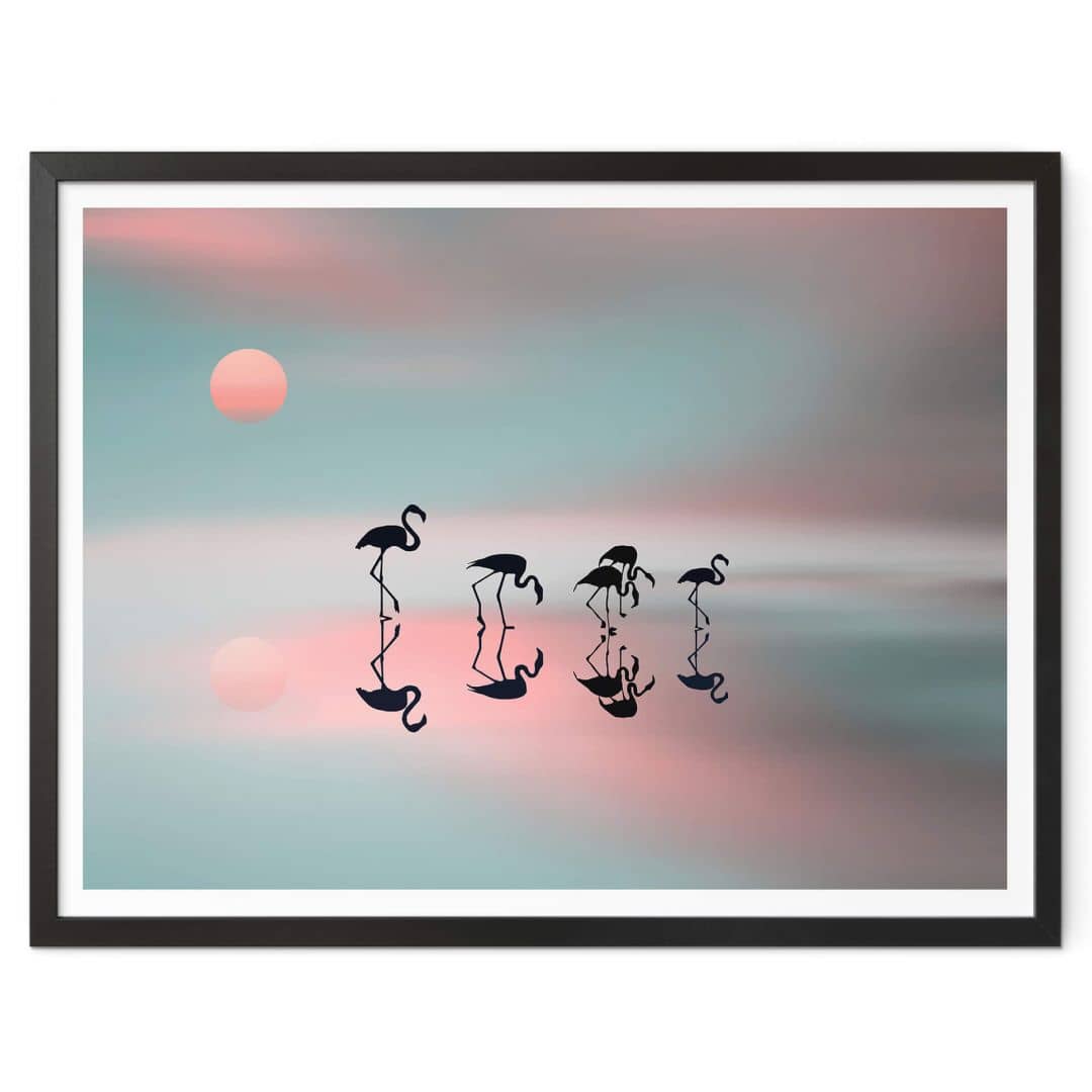 Kaeppel Poster Natalia - Flamingo Familie
