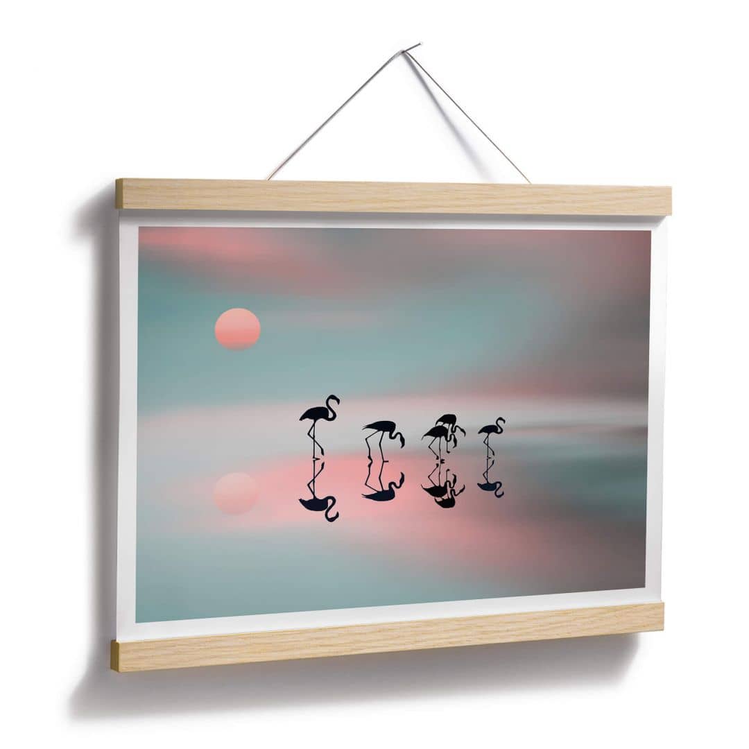 Kaeppel Poster Natalia - Flamingo Familie Valentinstagsangebot