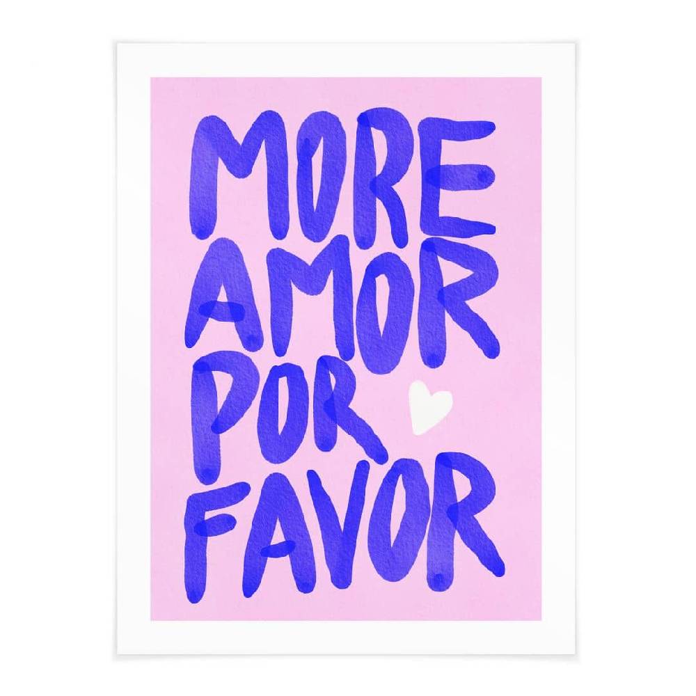 Kaeppel Spruchposter More amor por favor - Bloom Online Outlet