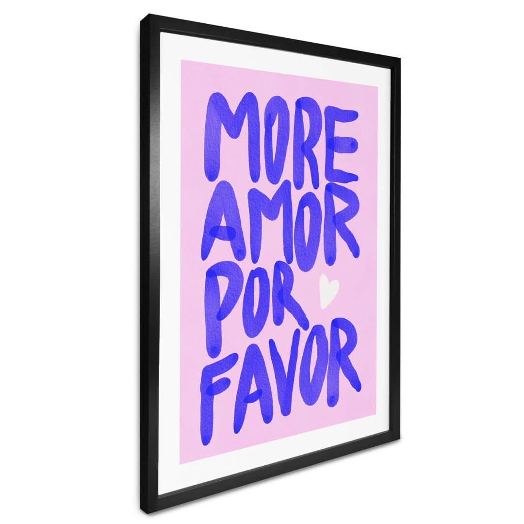 Kaeppel Spruchposter More amor por favor - Bloom Online Outlet
