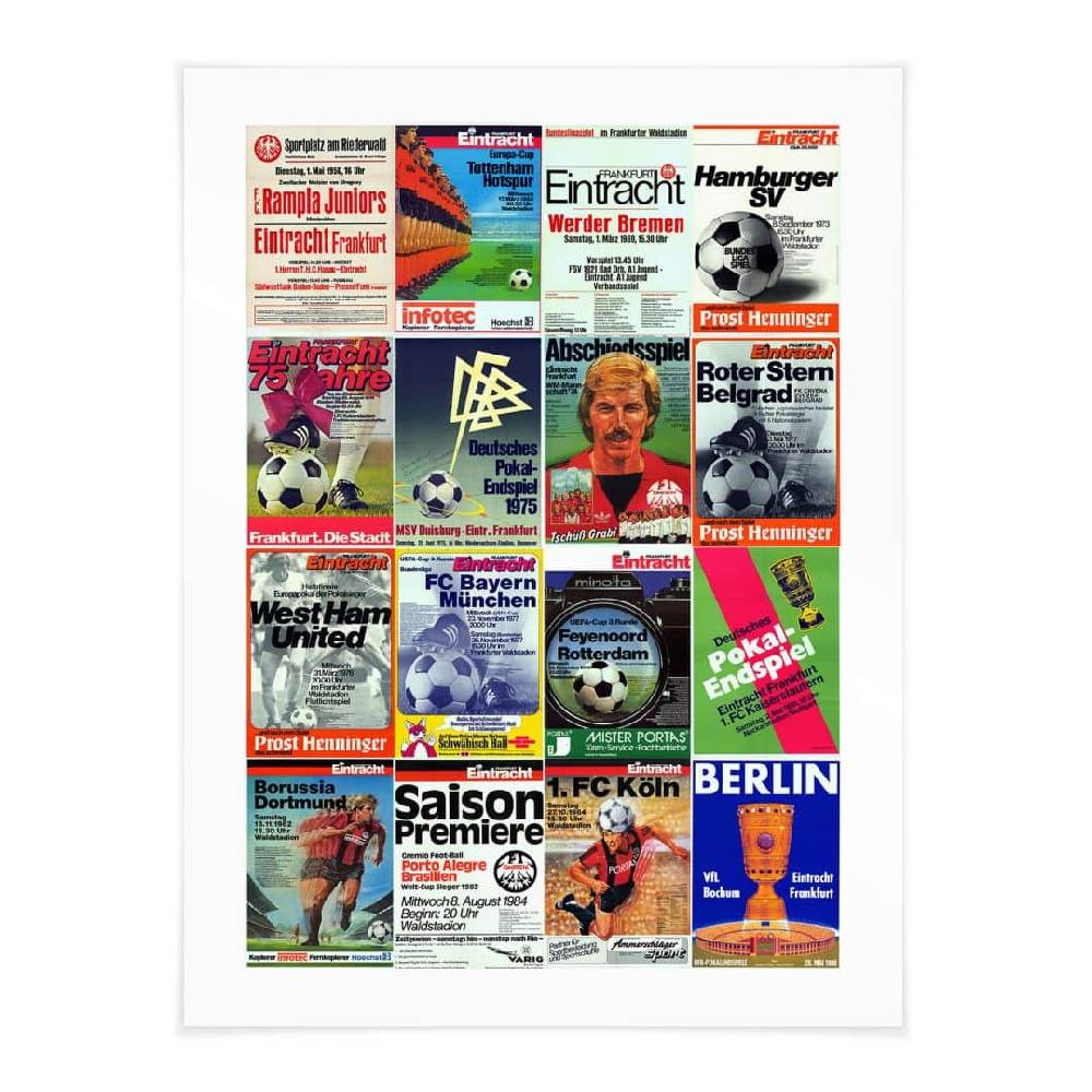 Kaeppel Poster Eintracht Frankfurt - Retro Posterwand Vierteljährliche Förderung