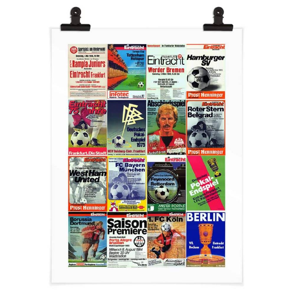 Kaeppel Poster Eintracht Frankfurt - Retro Posterwand Vierteljährliche Förderung