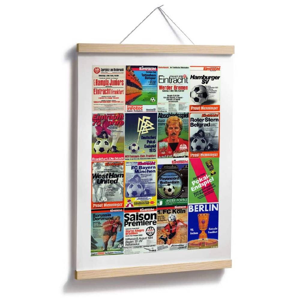 Kaeppel Poster Eintracht Frankfurt - Retro Posterwand Vierteljährliche Förderung