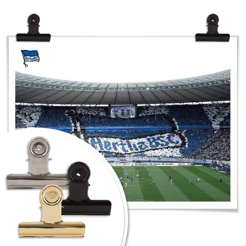 Kaeppel Poster Hertha BSC - Spielstart im Stadion Nur noch ein Tag übrig