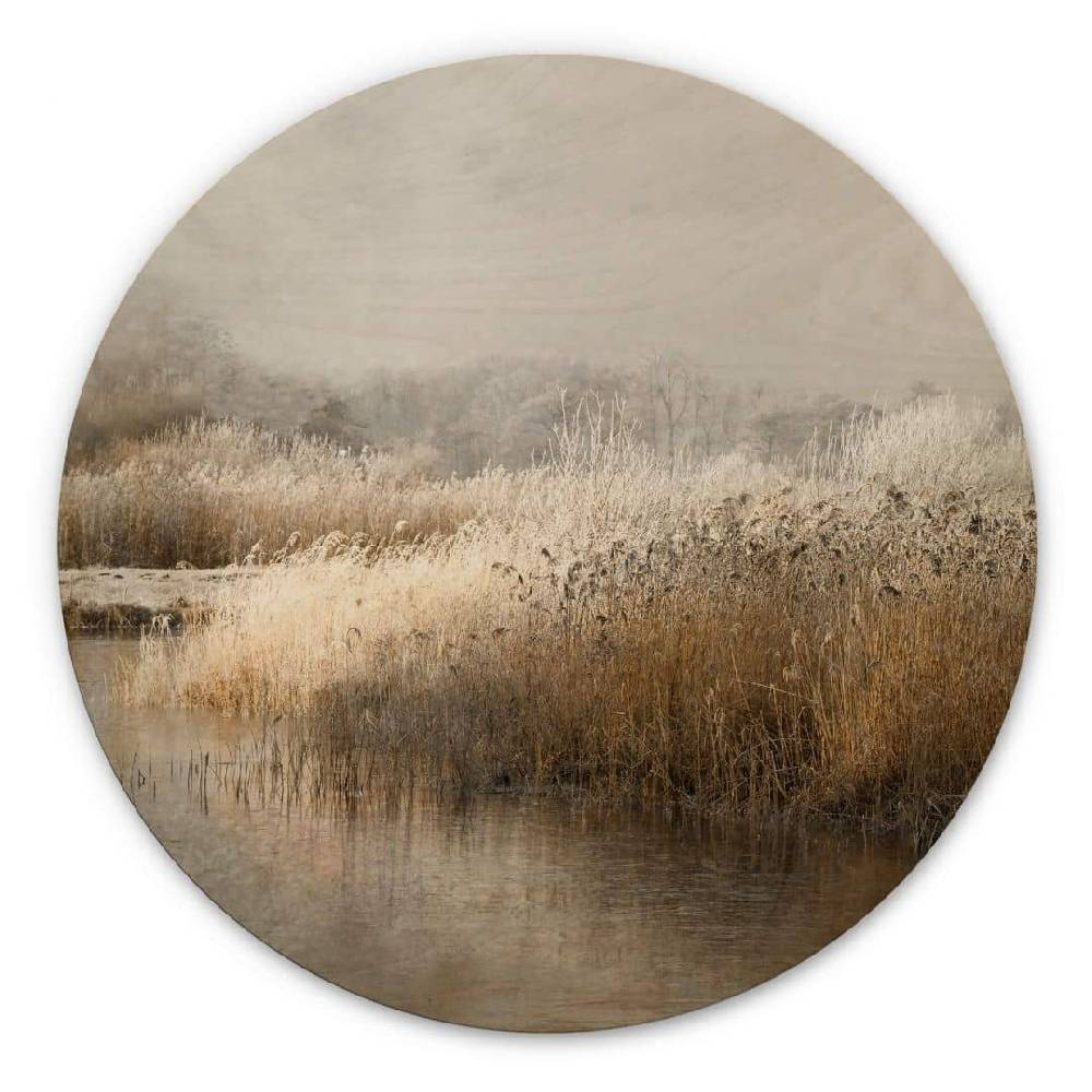 Kaeppel Holzbild Talen - Wintermorgen - Rund Clearance-Verkauf
