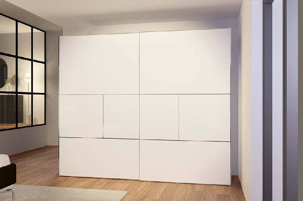 Hülsta METIS 21 – Kleiderschrank Hochglanz reinweiß Neueste Stile