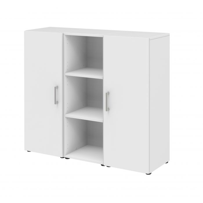 Röhr Bush Sideboard in Weiß mit 2 Türen und einem Regal