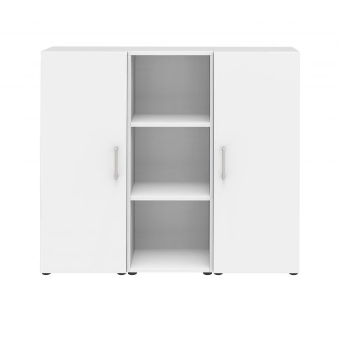 Röhr Bush Sideboard in Weiß mit 2 Türen und einem Regal Tiefpreis